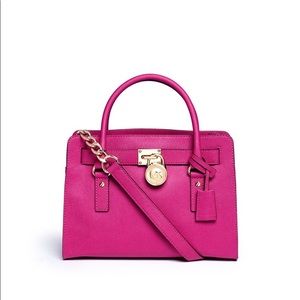 Michael Kors Pink Hamilton Handbag, Medium